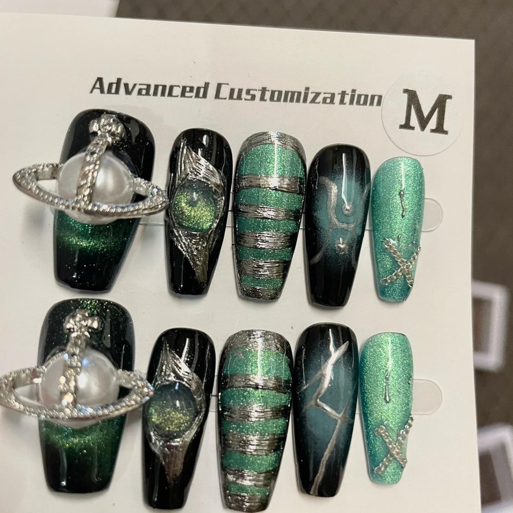 New,Hand made nail set,size M - Picture 5 of 5